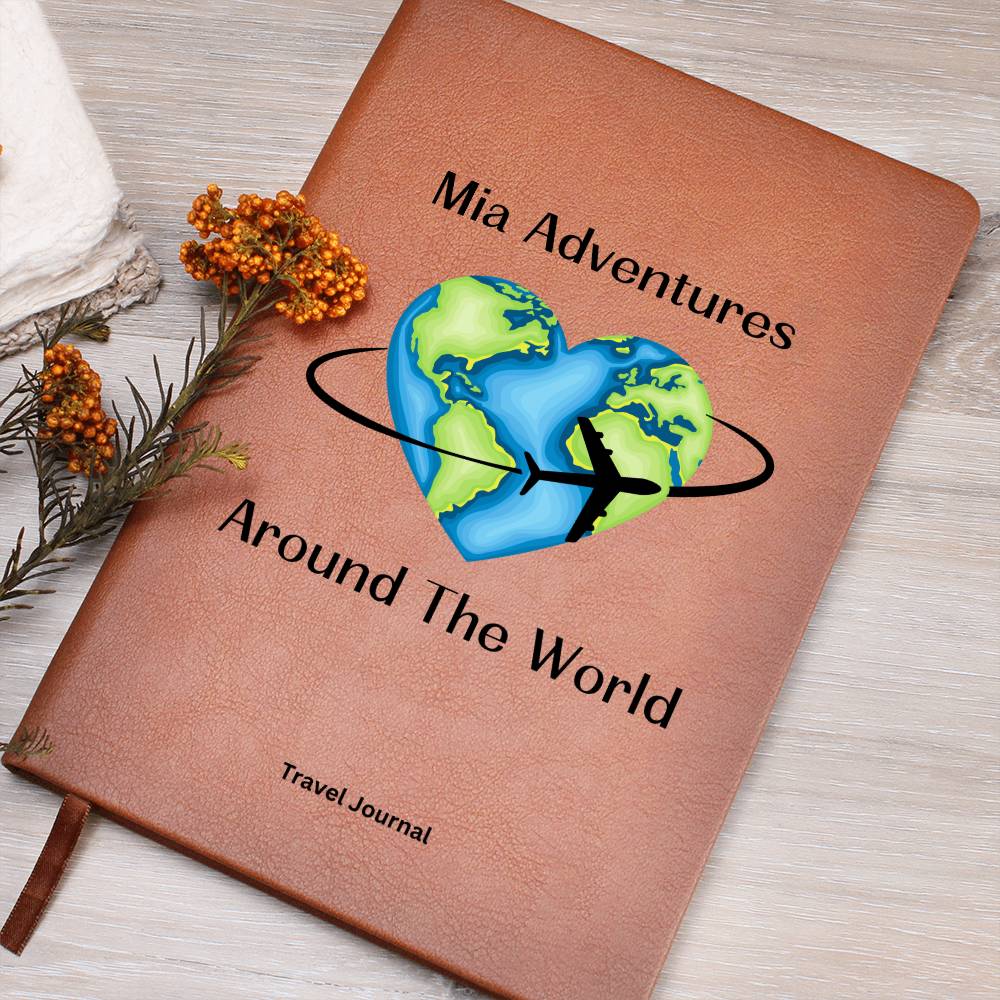 Travel Journal, Personalize Notebook, Adventure Book, Journey, Traveling, Vacation