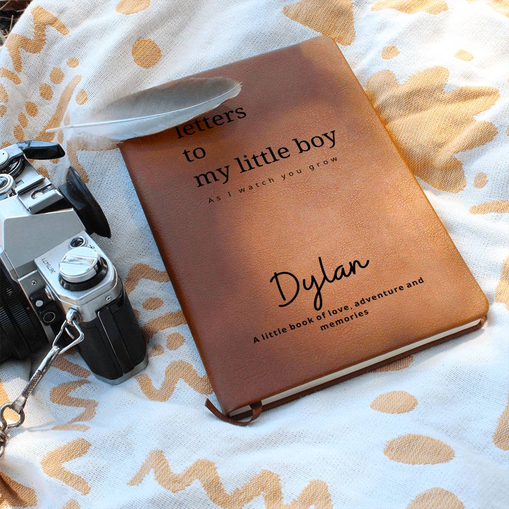 Letters to My Little Boy | Leather Journal Notebook | Keepsake