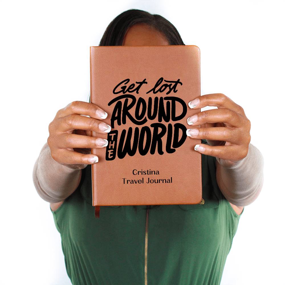 Around The World Travel Journal, Personalize Adventure Notebook, Traveling, Vacation, Journey