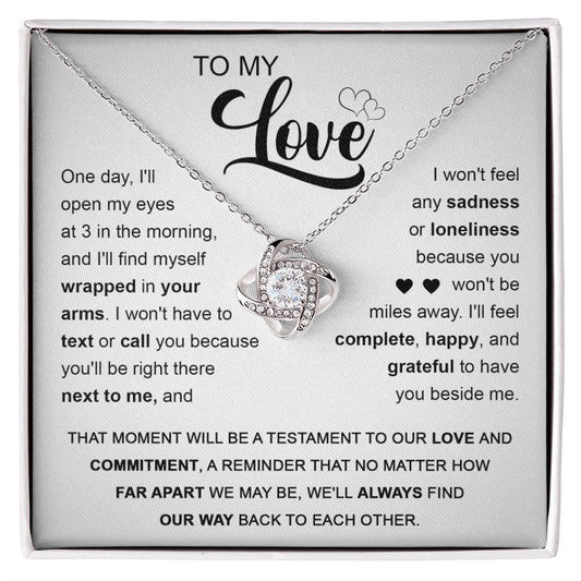 To My Love | Next To You | Love Knot Necklace