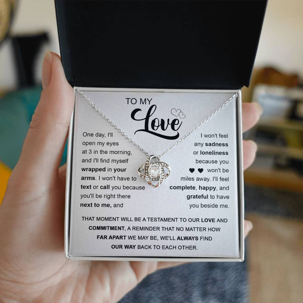To My Love | Next To You | Love Knot Necklace