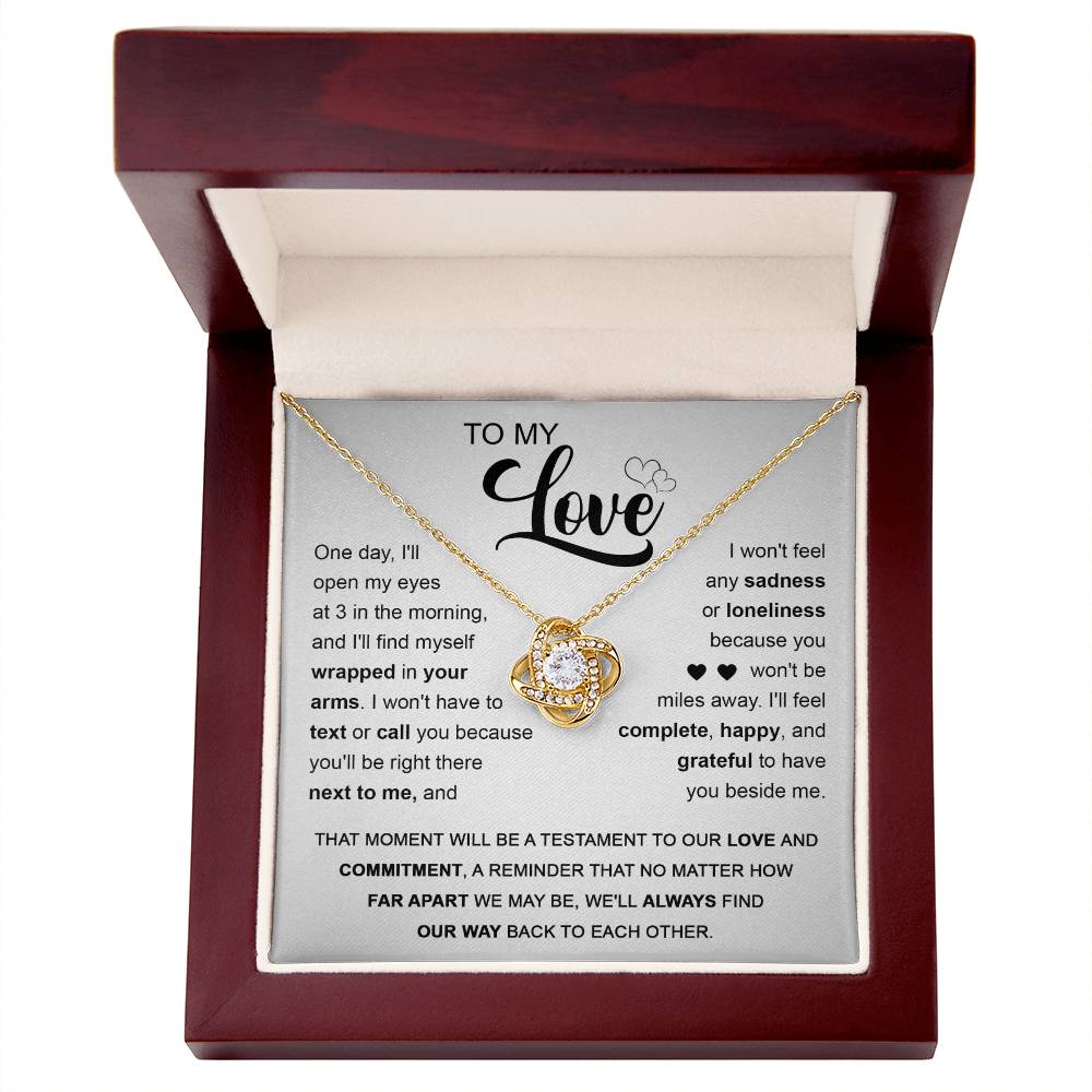 To My Love | Next To You | Love Knot Necklace