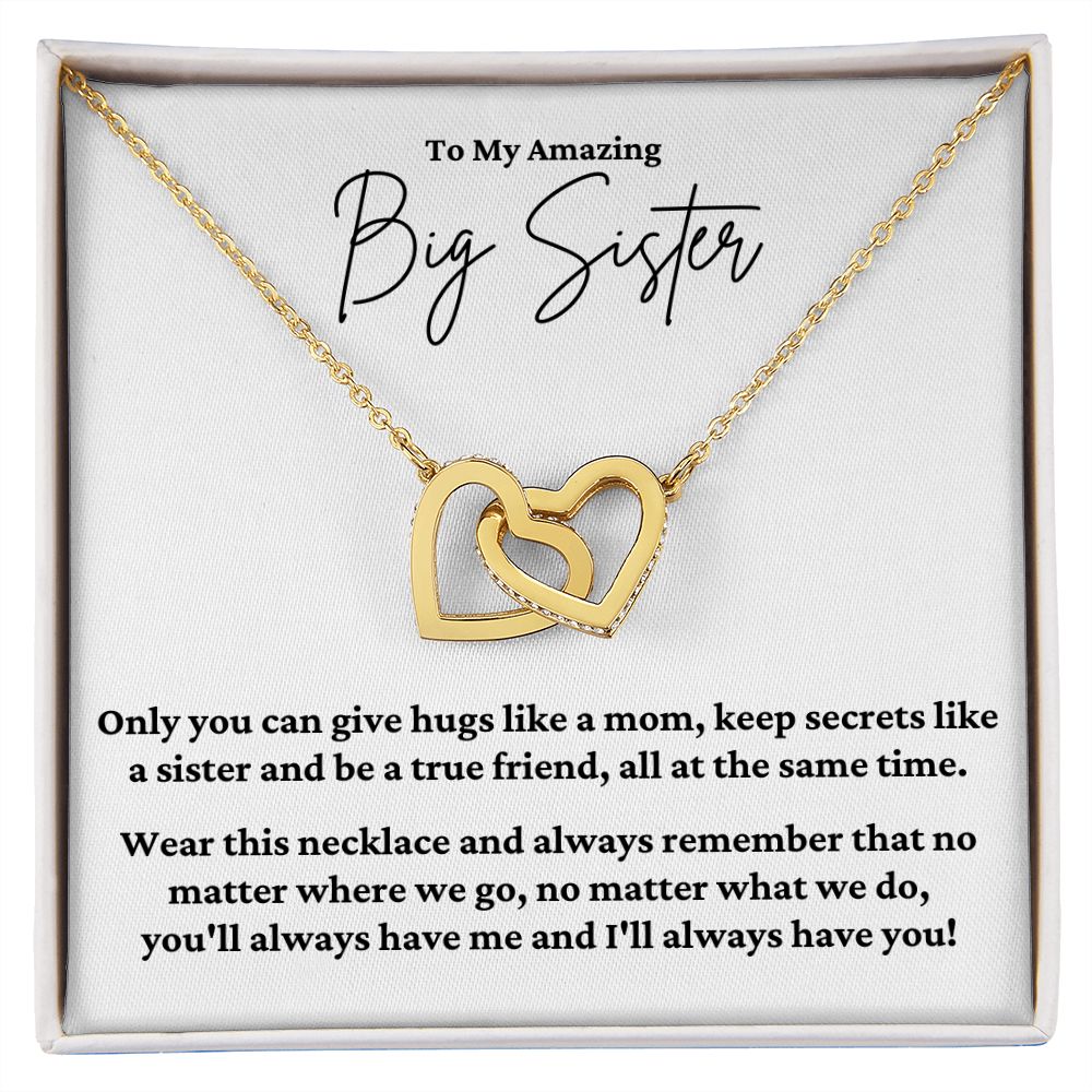 Big Sister | Hugs Secrets Friend | Interlocking Hearts Gift | MNM27