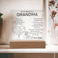 Grandma Endless Support | Acrylic Plaque Keepsake