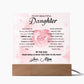 Beautiful Daughter Rose | Acrylic Plaque Keepsake
