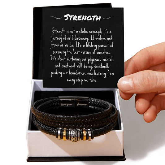 STRENGTH Bracelet Encouragement gift Inspirational Motivational Jewelry V2