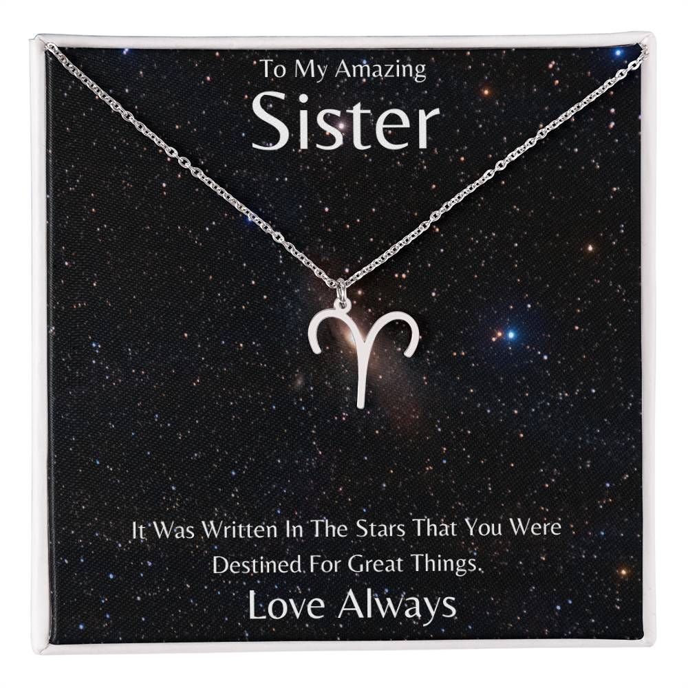 Sister Zodiac Necklace, Astrology Necklace, Constellation Necklace