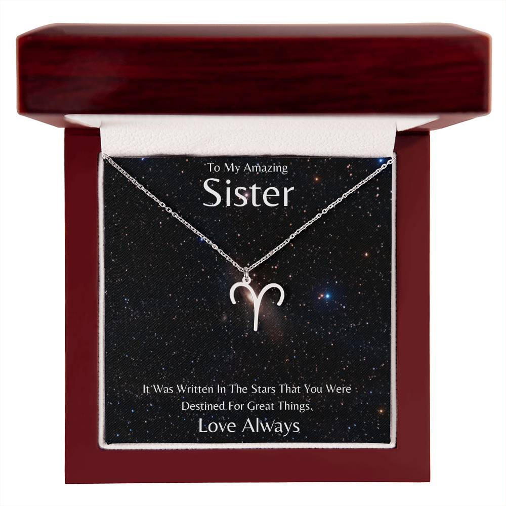 Sister Zodiac Necklace, Astrology Necklace, Constellation Necklace