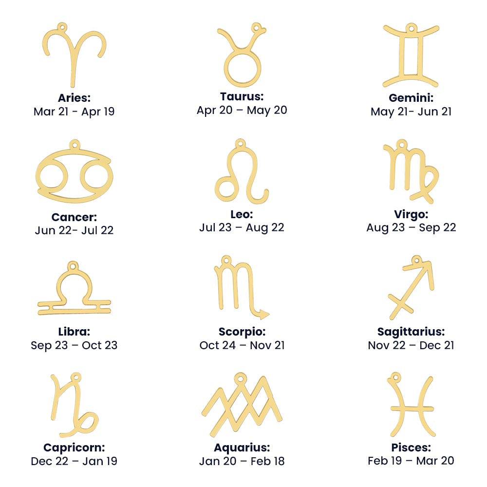 Bonus Daughter Zodiac Necklace, Astrology Necklace, Constellation Necklace