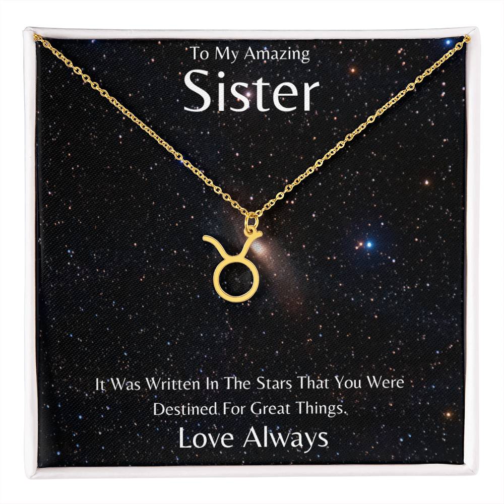 Sister Zodiac Necklace, Astrology Necklace, Constellation Necklace