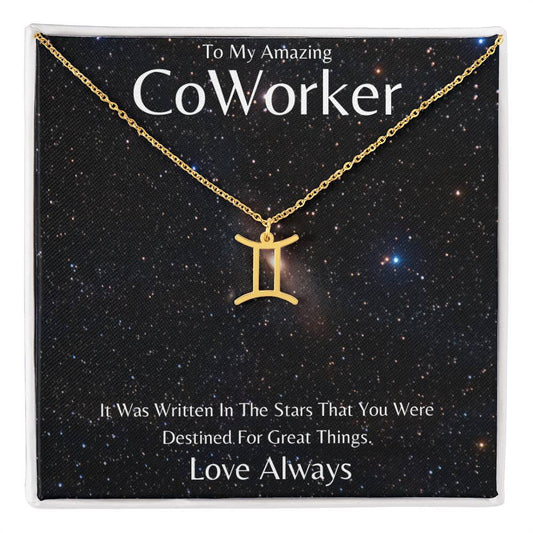 CoWorker Zodiac Necklace, Astrology Necklace, Constellation Necklace