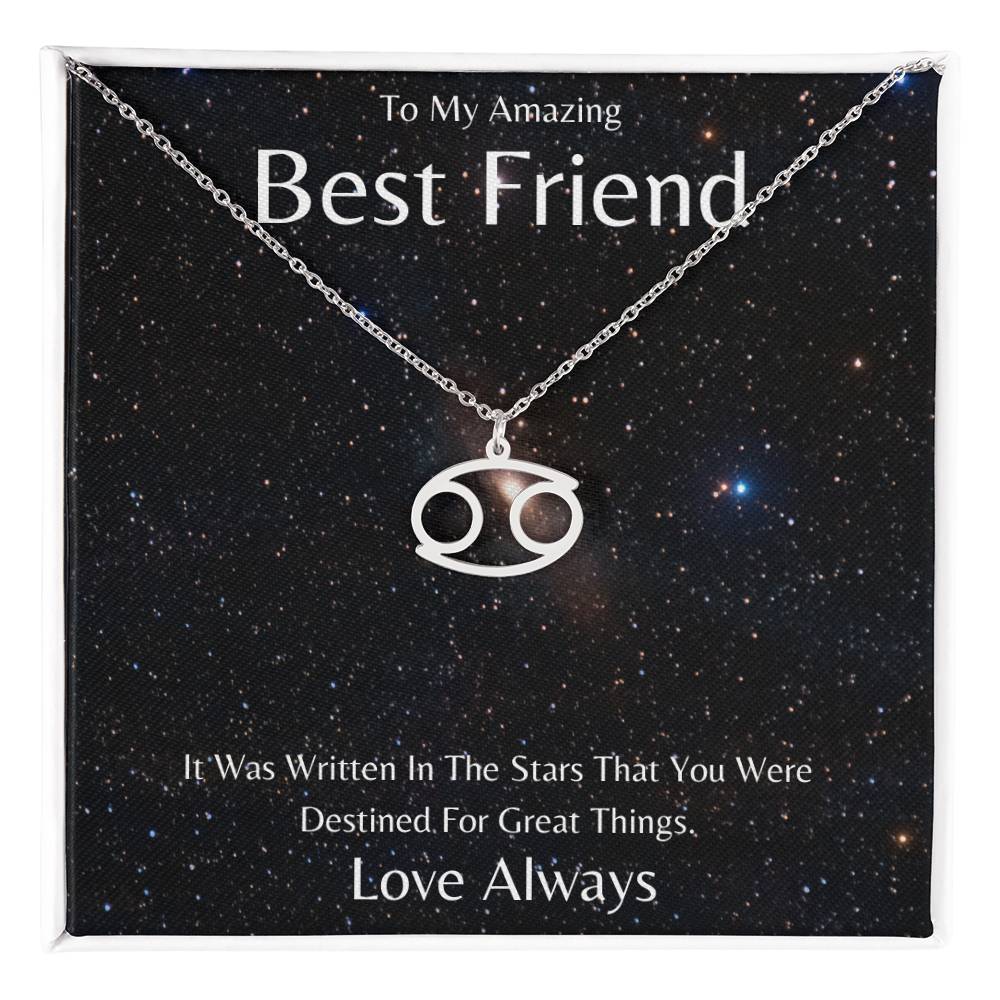 Best Friend Zodiac Necklace, Astrology Necklace, Constellation Necklace