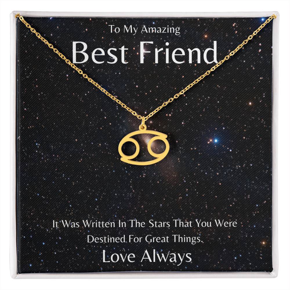 Best Friend Zodiac Necklace, Astrology Necklace, Constellation Necklace