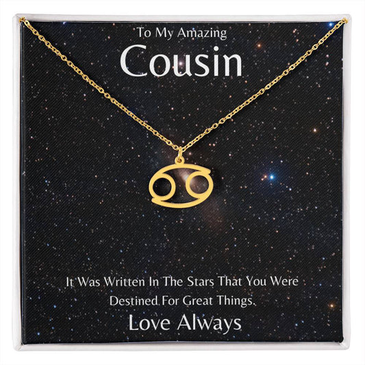 Cousin Zodiac Necklace, Astrology Necklace, Constellation Necklace