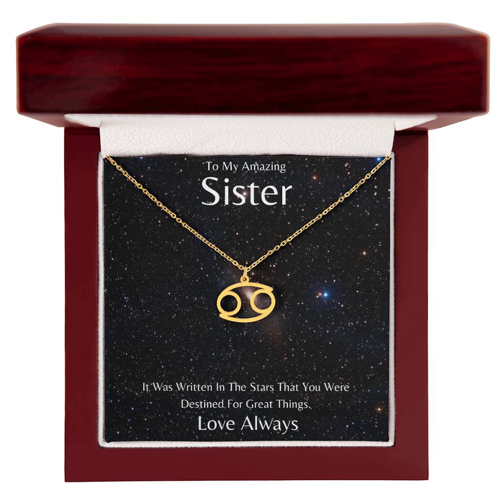 Sister Zodiac Necklace, Astrology Necklace, Constellation Necklace