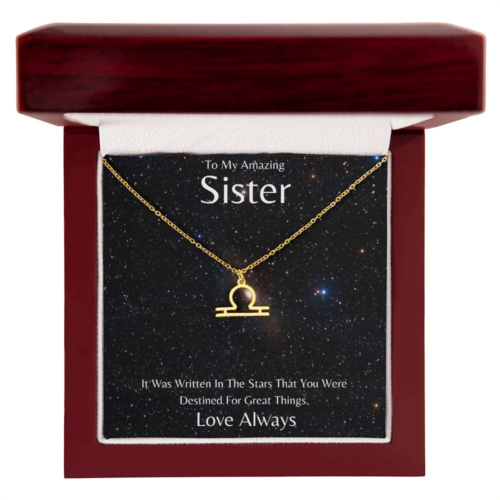 Sister Zodiac Necklace, Astrology Necklace, Constellation Necklace