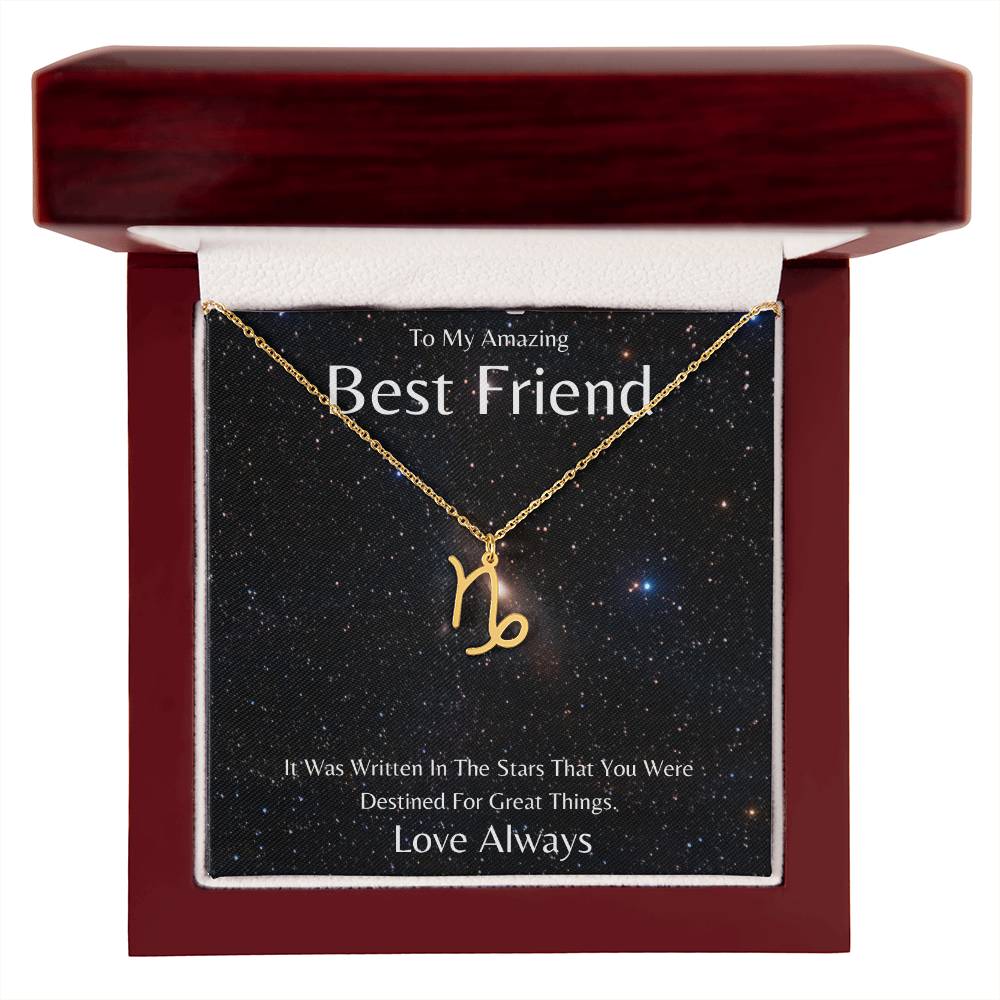 Best Friend Zodiac Necklace, Astrology Necklace, Constellation Necklace