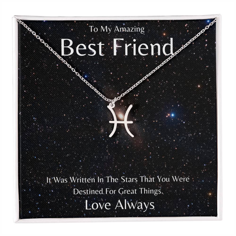 Best Friend Zodiac Necklace, Astrology Necklace, Constellation Necklace
