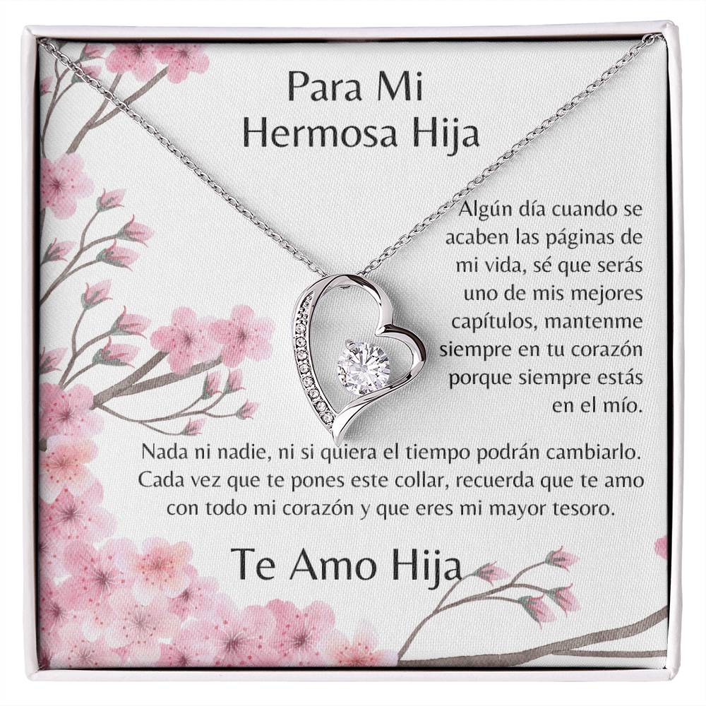 Para Mi Hermosa Hija, Forever Love Necklace, Spanish Collection