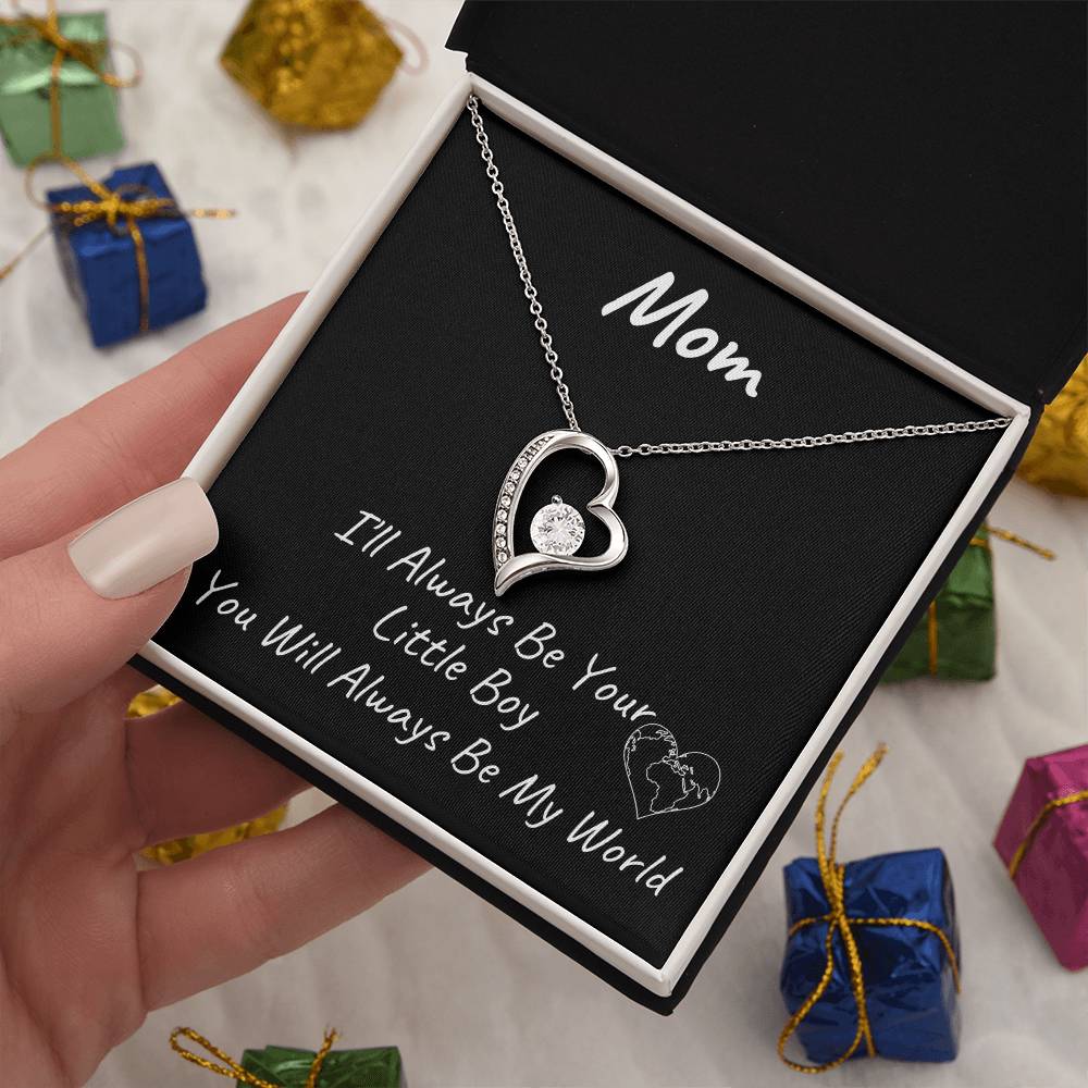 You Will Always Be My World | Forever Love Necklace | Mothers Day Gift