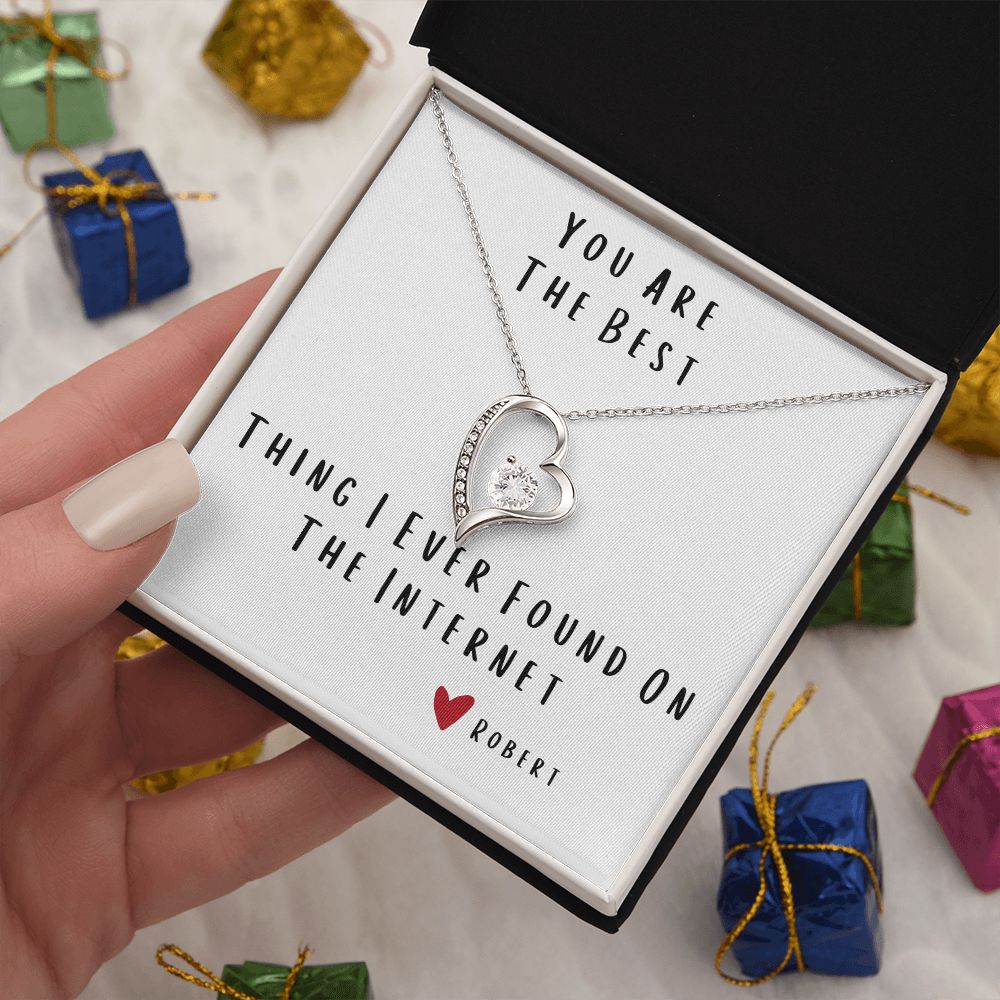 Best Thing On The Internet | Forever Love Necklace | Anniversary Birthday Day Gift