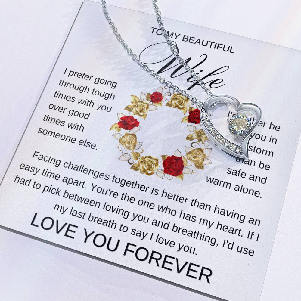 Golden Rose Ring | Forever Love Necklace | Valentines Gift