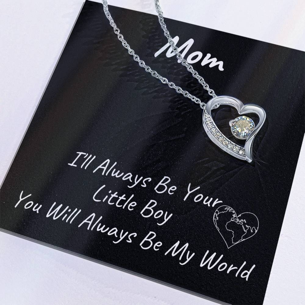 You Will Always Be My World | Forever Love Necklace | Mothers Day Gift