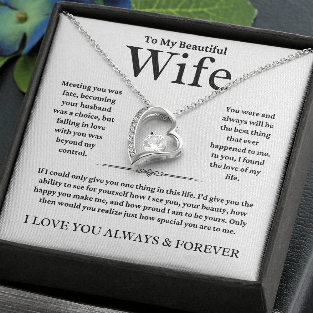 To My Wife | Meeting You | Forever Love Necklace | Summer Collection