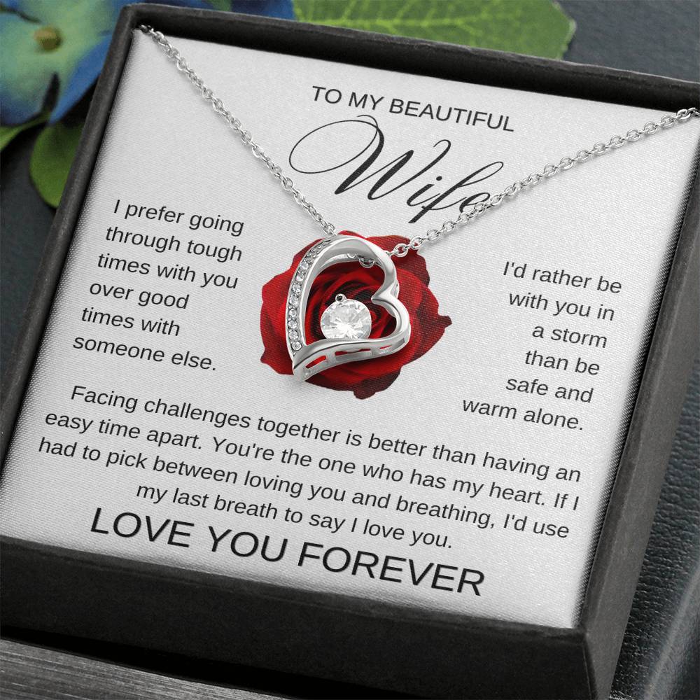 I Prefer You | Rose | Forever Love Necklace | Valentines Day Gift