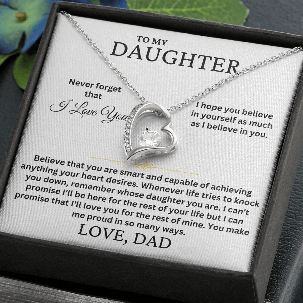 To My Daughter | Believe | Forever Love Necklace | Summer Collection