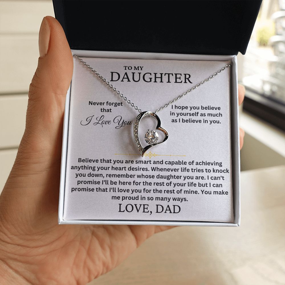 To My Daughter | Believe | Forever Love Necklace | Summer Collection