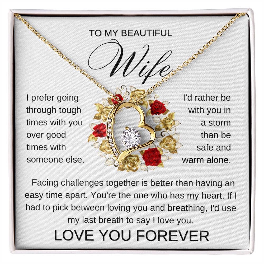 Golden Rose Ring | Forever Love Necklace | Valentines Gift