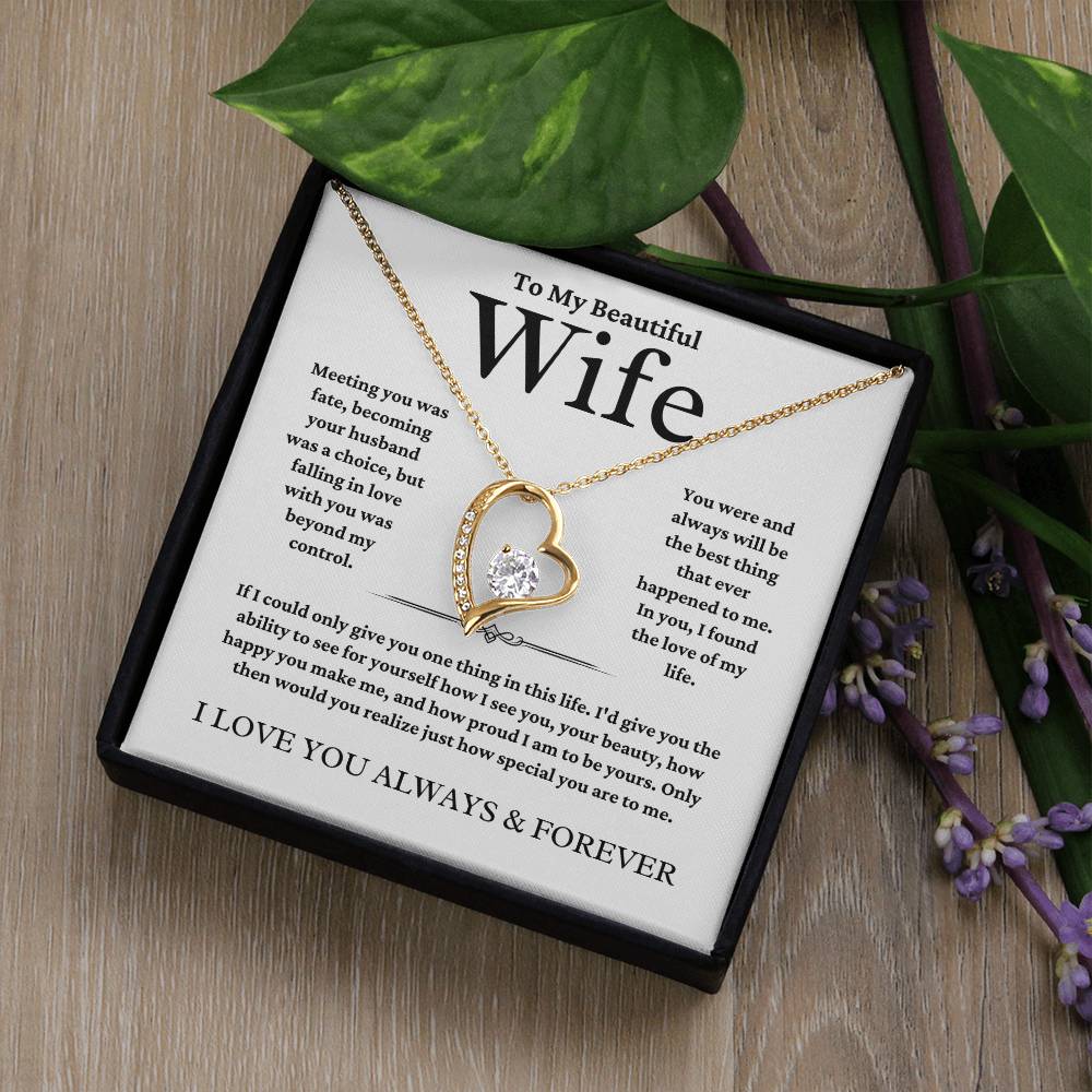 To My Wife | Meeting You | Forever Love Necklace | Summer Collection