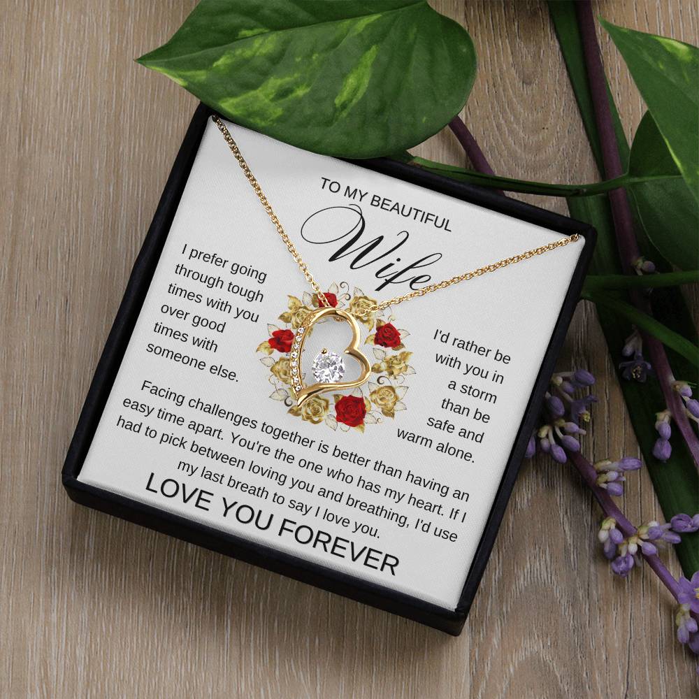 Golden Rose Ring | Forever Love Necklace | Valentines Gift