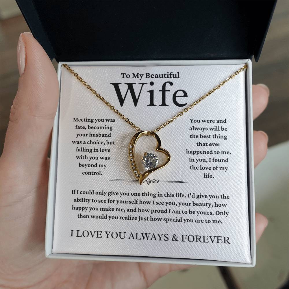 To My Wife | Meeting You | Forever Love Necklace | Summer Collection