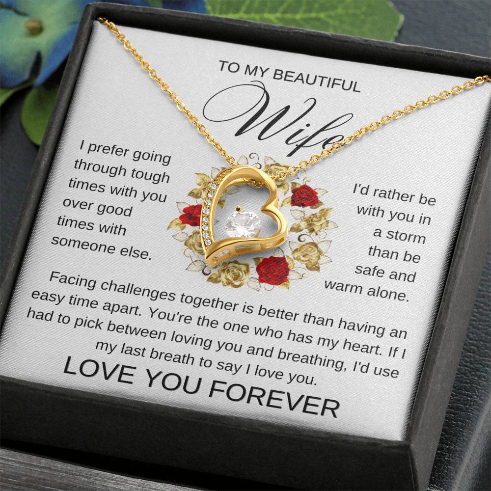 Golden Rose Ring | Forever Love Necklace | Valentines Gift