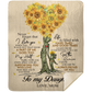 To My Daughter | Sunflower Tree | Fleece Sherpa Blanket