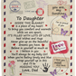 Daughter Dad Cozy Plush Fleece Letter Blanket