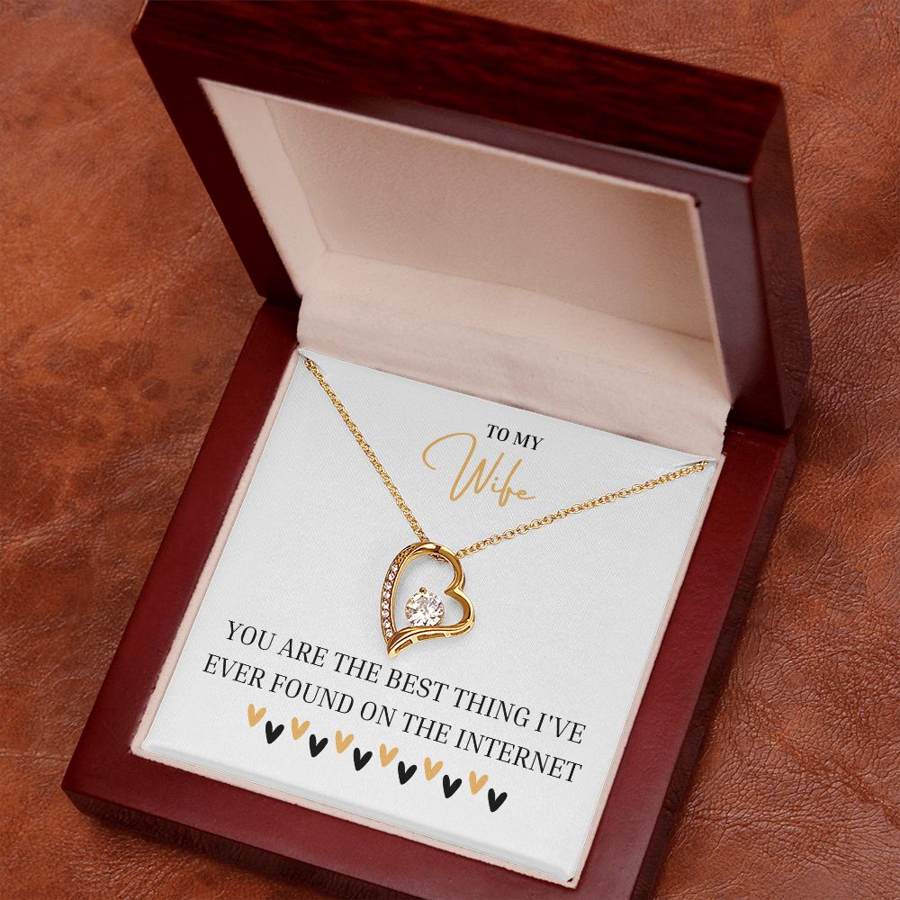 To My Wife | Hearts | Forever Love Necklace | Valentine Gift