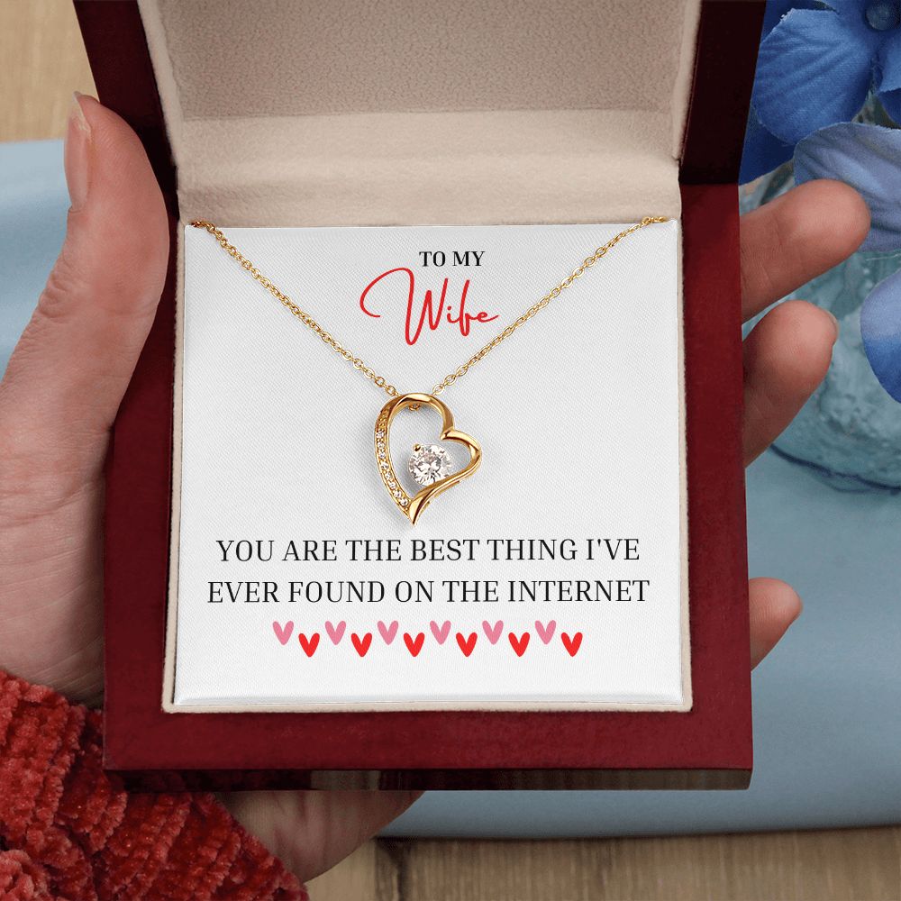 To My Wife | Red Heart Internet | Forever Love Necklace | Valentine Gift