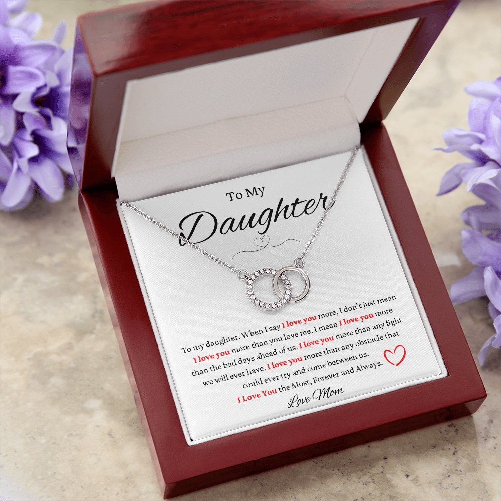To My Daughter Perfect Pair Necklace
