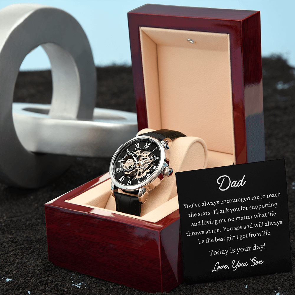 Today Is Your Day Dad Openwork Watch