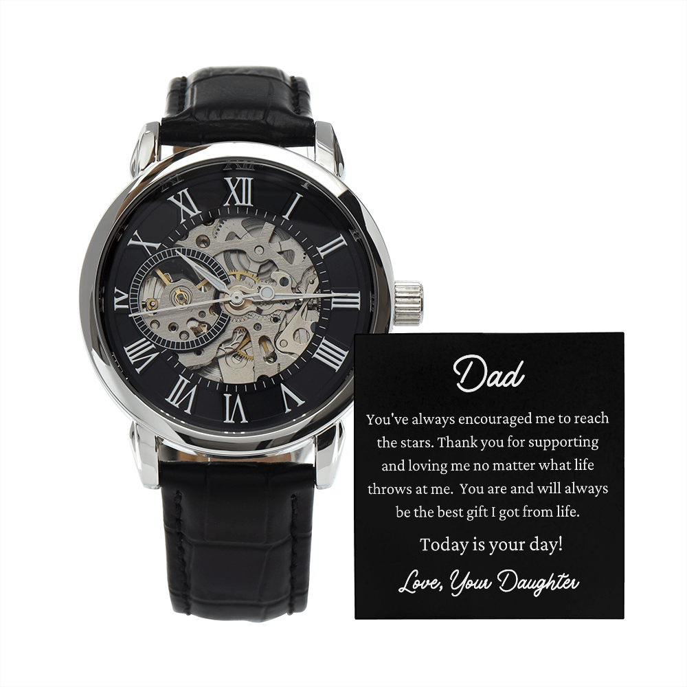 To My Dad Your Day Openwork Watch