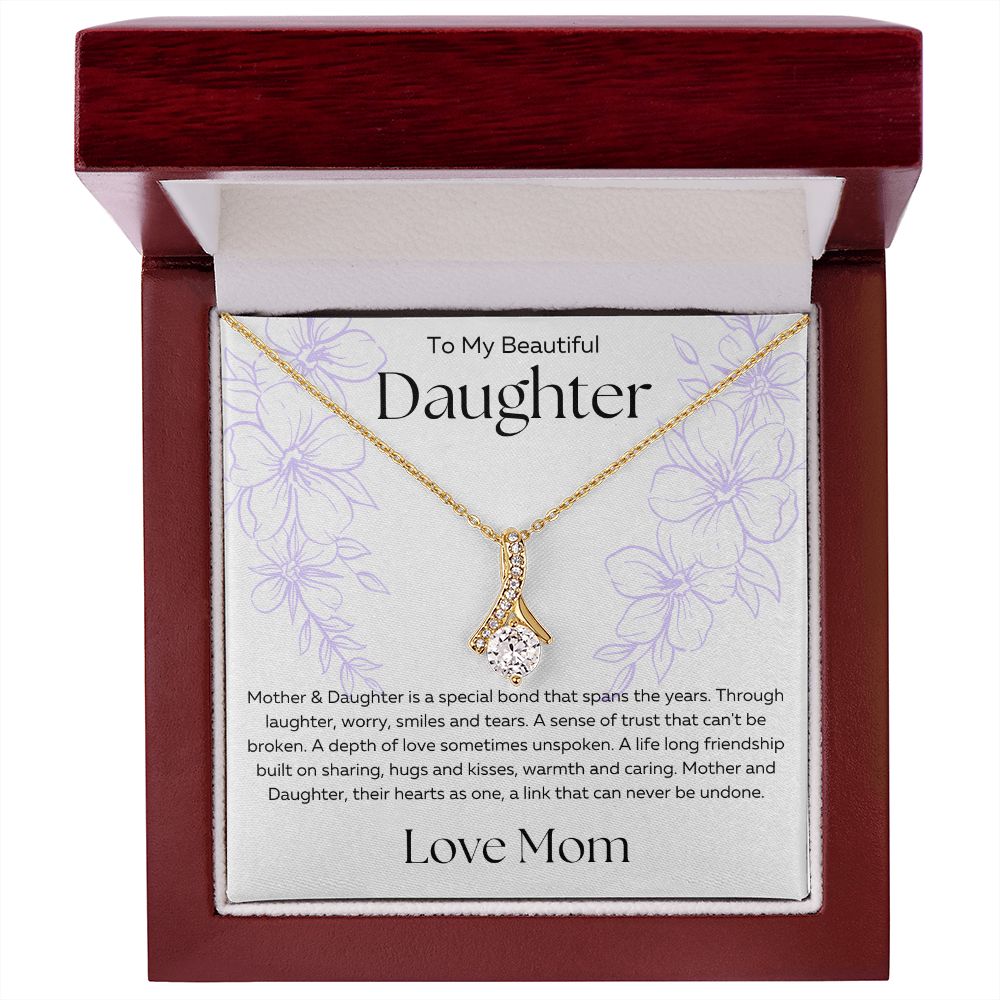 To My Daughter | Bond Love | Alluring Beauty Necklace