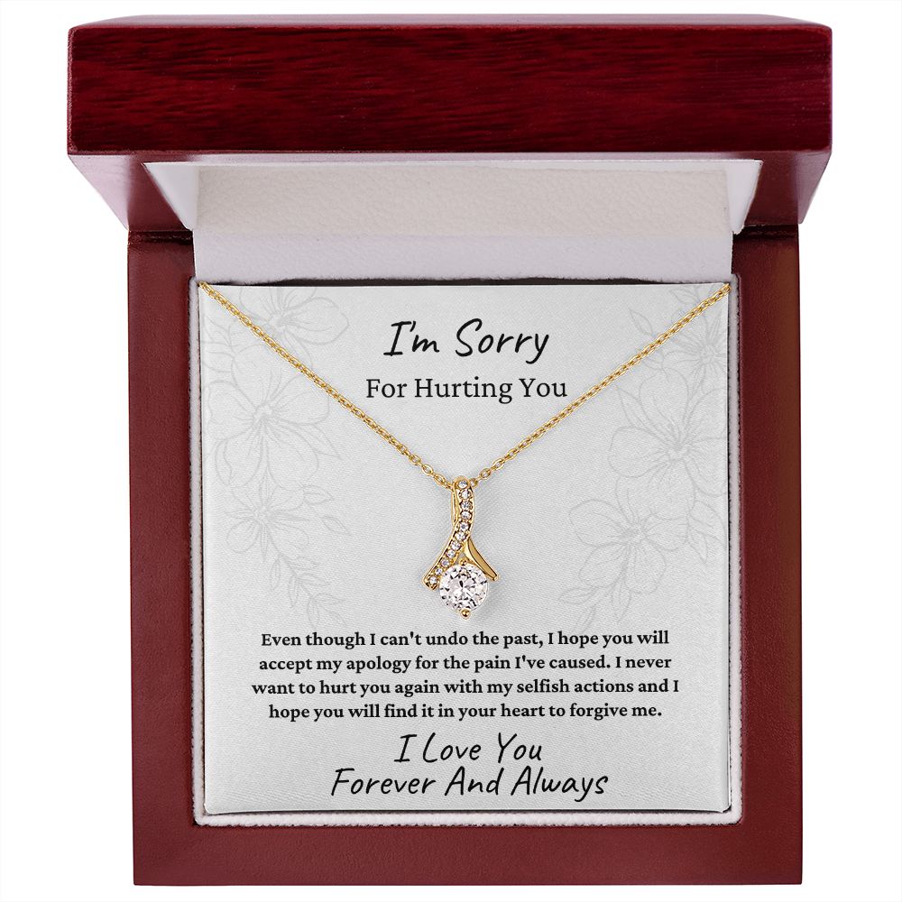 I'm Sorry | Alluring Beauty Necklace | Apology Gift White