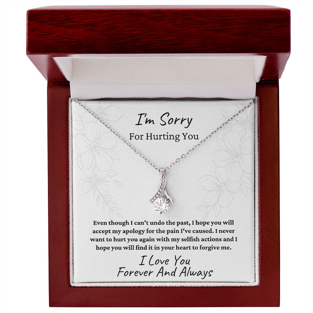 I'm Sorry | Alluring Beauty Necklace | Apology Gift White