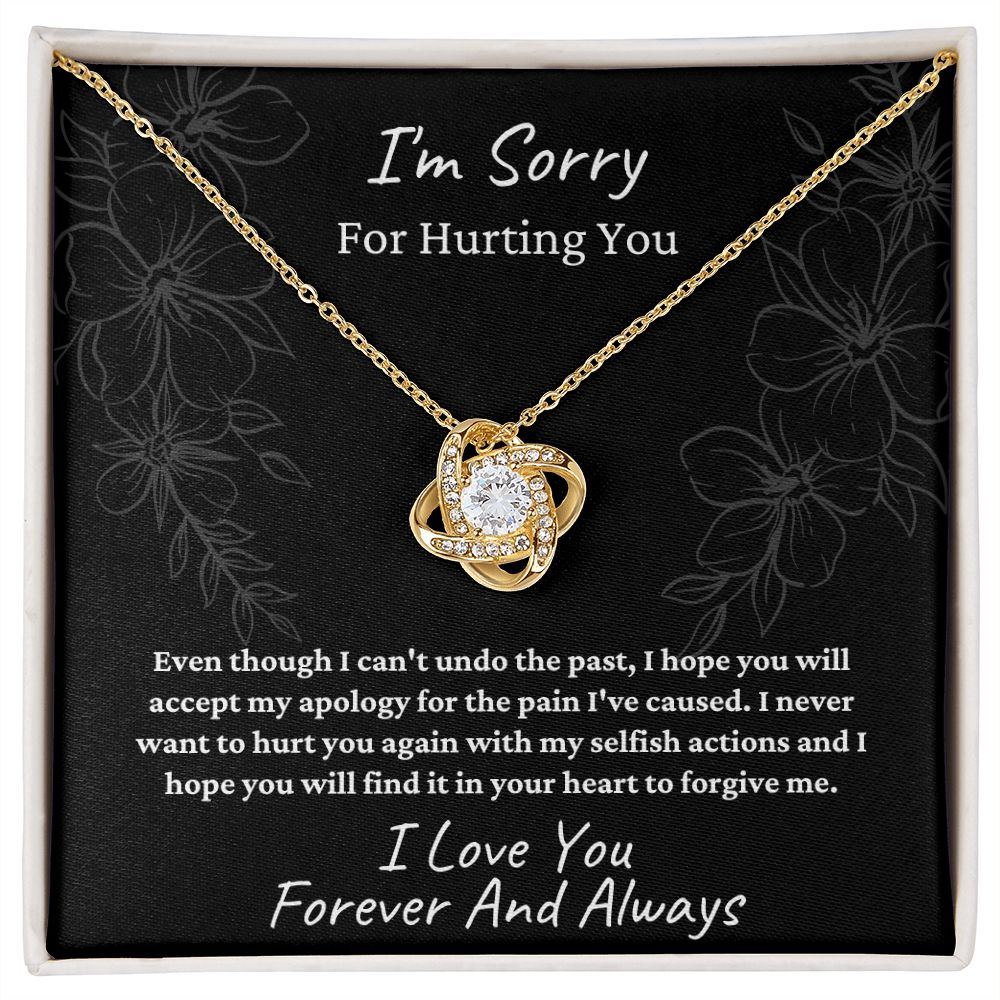 I'm Sorry | Love Knot Necklace | Apology Gift