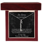 I'm Sorry | Vertical Name Necklace Blk