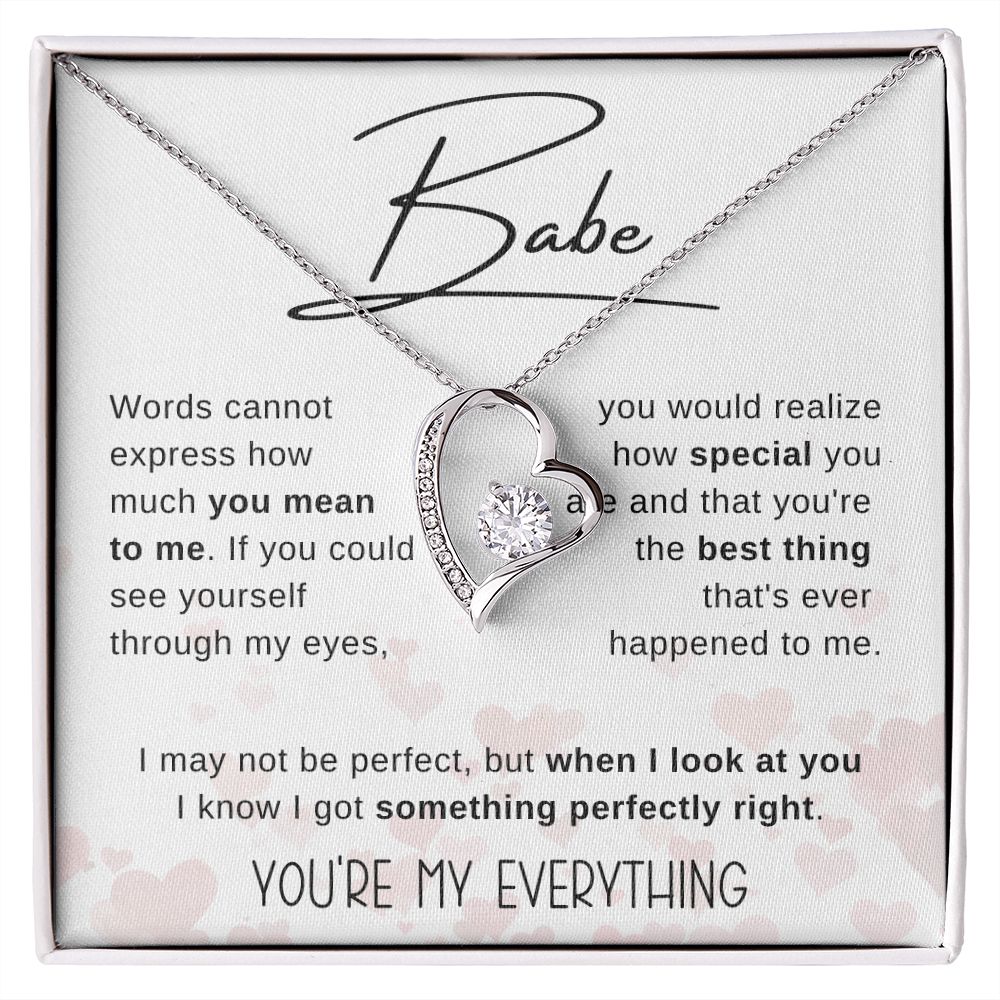 Babe Wife Soulmate | Hearts | Forever Love Necklace | Valentine Gift