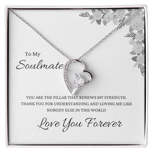 To My Soulmate | Rose | Forever Love Necklace